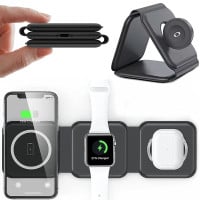 Cargador 3 en 1 para Apple Watch iPhone Airpods 