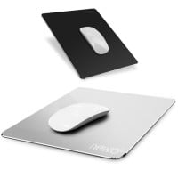 Mouse Pad Reversible Aluminio y Cuero PU 