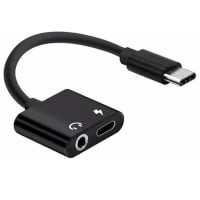 Adaptador USB C a audífonos y cable USB C 