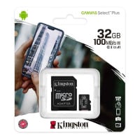 Tarjeta Micro SD 32GB Clase 10 Kingston 100Mbs