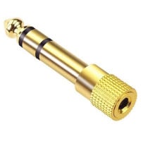Adaptador TRS 6.35mm A 3.5mm Jack