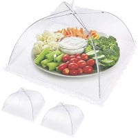 Malla cubre alimentos para cubrir antimoscas x 3