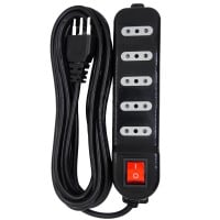 Alargador corriente Zapatilla Enchufe 5 tomas 5 mts	