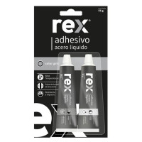 Acero líquido adhesivo gris resistente Rex 