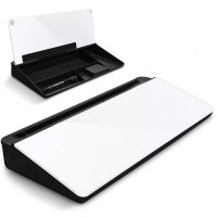 Pizarra de vidrio Escritorio con organizador 40 x 13 cms