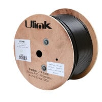 Cable de red 100% cobre cat 6 exterior 100 mts