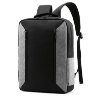 Mochila notebook 15" Puerto USB Negra con gris
