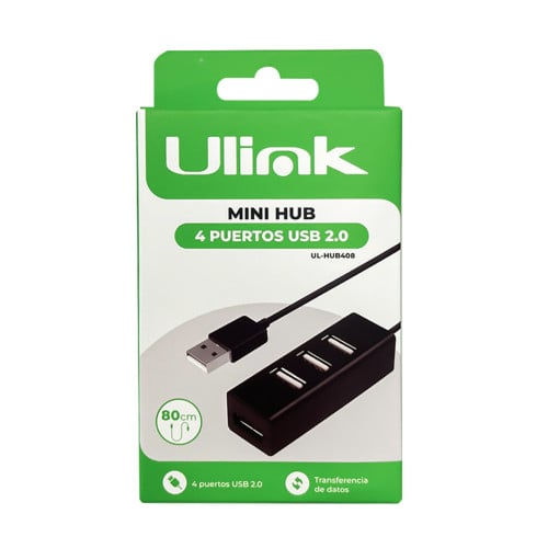 Hub USB 4 Puertos USB 2.0 Ulink Hub USB 4 Puertos USB 2.0 Ulink