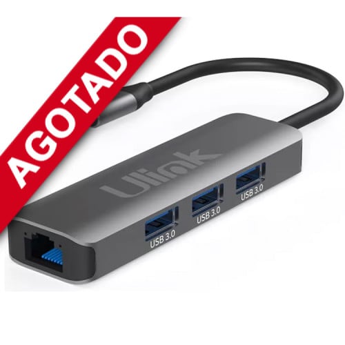 Adaptador USB C a LAN RJ45 Gigabit y 3 USB 3.0 Adaptador USB C a LAN RJ45 Gigabit y 3 USB 3.0