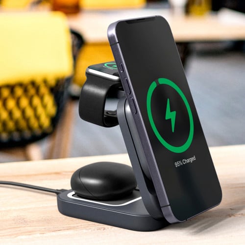 Cargador inalámbrico iPhone Airpods y Apple Watch Cargador inalámbrico iPhone Airpods y Apple Watch