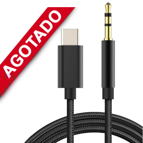 Cable de audio auxiliar 3.5mm a USB C 