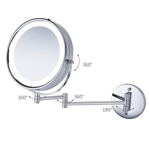 Espejo Led Baño Cosmético con Luz Articulado Abatible