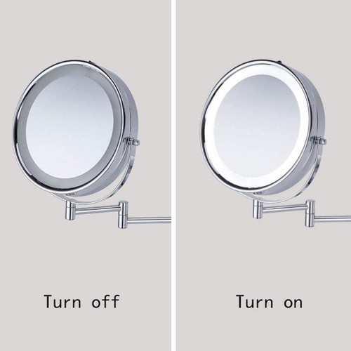 Espejo Led Baño Cosmético con Luz Articulado Abatible