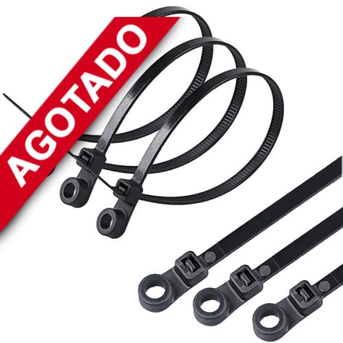 Amarra plástica con orificio tornillos cables x 100 u Amarra plástica con orificio tornillos cables x 100 u