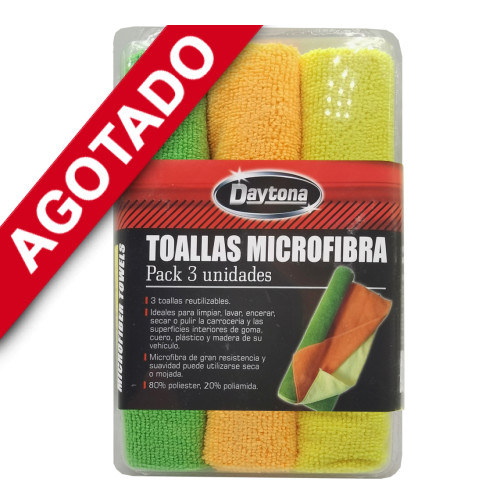 Paños microfibra limpieza 3 unidades 40 x 40 cms Paños microfibra limpieza 3 unidades 40 x 40 cms