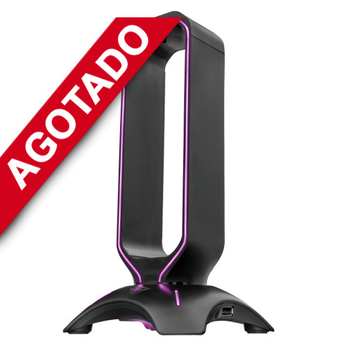 Soporte audífonos para escritorio luz RGB y Hub Soporte audífonos para escritorio luz RGB y Hub
