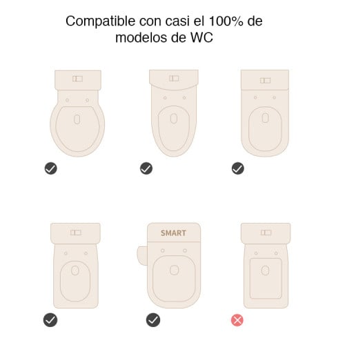 Asiento baño WC niños escalera altura regulable y seguro