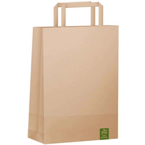 Bolsa papel kraft con manilla 48 x 36 cms