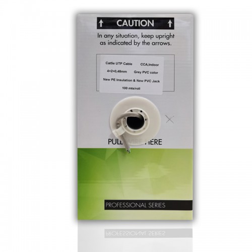 Caja cable de red cat 5e 100 metros Gris