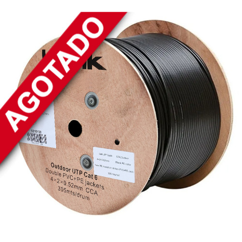 Carrete cable de red Exterior Cat 6 de 305 metros Carrete cable de red Exterior Cat 6 de 305 metros