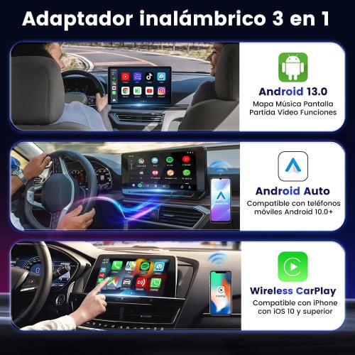  CarlinKit Android 13.0 AIBox para auto con CarPlay Cableado SALDO ***