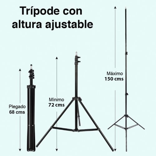 Trípode para proyector altura ajustable hasta 150 cms
