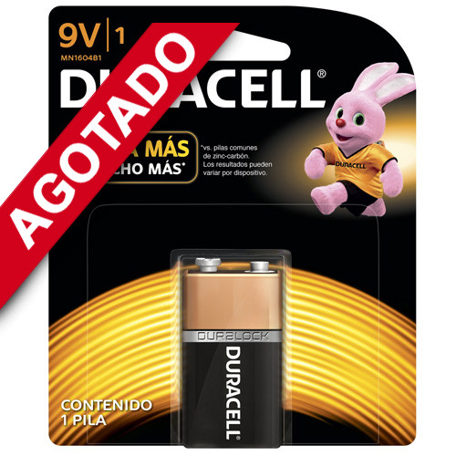 Batería Pila de 9V Duracell MN1604B1 Alcalina Batería Pila de 9V Duracell MN1604B1 Alcalina