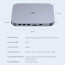 Docking Station USB C Mac Mini cofre SSD Sata 