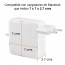 Protector Cargador Macbook Pro 60W silicona blanco