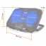 Ventilador notebook ajustable 4 ventiladores 