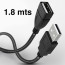 Cable extensión USB 2.0 macho hembra 1.8 metros