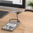 Hub 4 Usb 3.0 Aluminio con prensa plateado