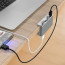 Hub 4 Usb 3.0 Aluminio con prensa plateado
