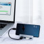 Hub 4 Usb 3.0 Aluminio con prensa plateado