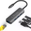Adaptador USB C a LAN RJ45 Gigabit y 3 USB 3.0 