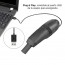 Aspiradora USB para teclado con cepillo y luz