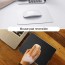 Mouse Pad Reversible Aluminio y Cuero PU 