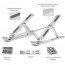 Soporte Plegable Notebook y Macbook 14" Aluminio 