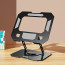 Soporte Notebook Giratorio aluminio negro ajustable 17"
