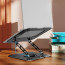 Soporte Notebook Giratorio aluminio negro ajustable 17"