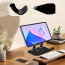 Soporte Notebook Giratorio aluminio negro ajustable 17"