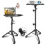Atril Notebook ajustable y soporte celular con ruedas	