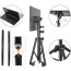 Atril Notebook ajustable y soporte celular con ruedas	