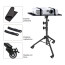 Atril Notebook ajustable y soporte celular con ruedas	