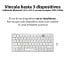 Teclado inalámbrico blanco Kensington Bluetooth y 2.4Ghz