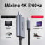 Cable USB C a Displayport 1.2 4K 60Hz 2 mts