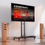 Soporte Pedestal TV móvil con ruedas hasta 70"