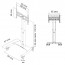 Soporte Pedestal TV móvil con ruedas hasta 70"