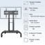 Soporte Pedestal TV móvil con ruedas hasta 70"