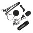Kit Micrófono condensador USB con atril y antipop